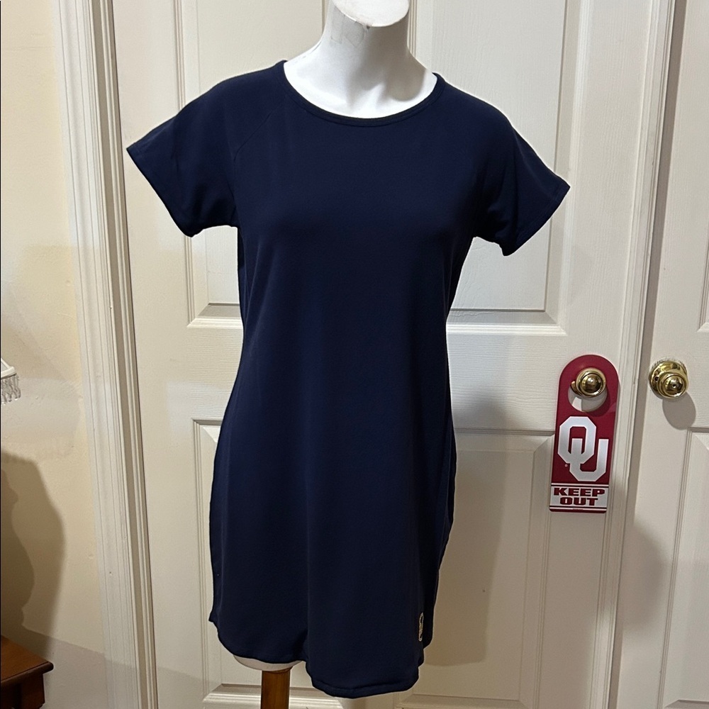 MICHAEL Michael Kors Dark Blue Short Sleeve Dress. Small